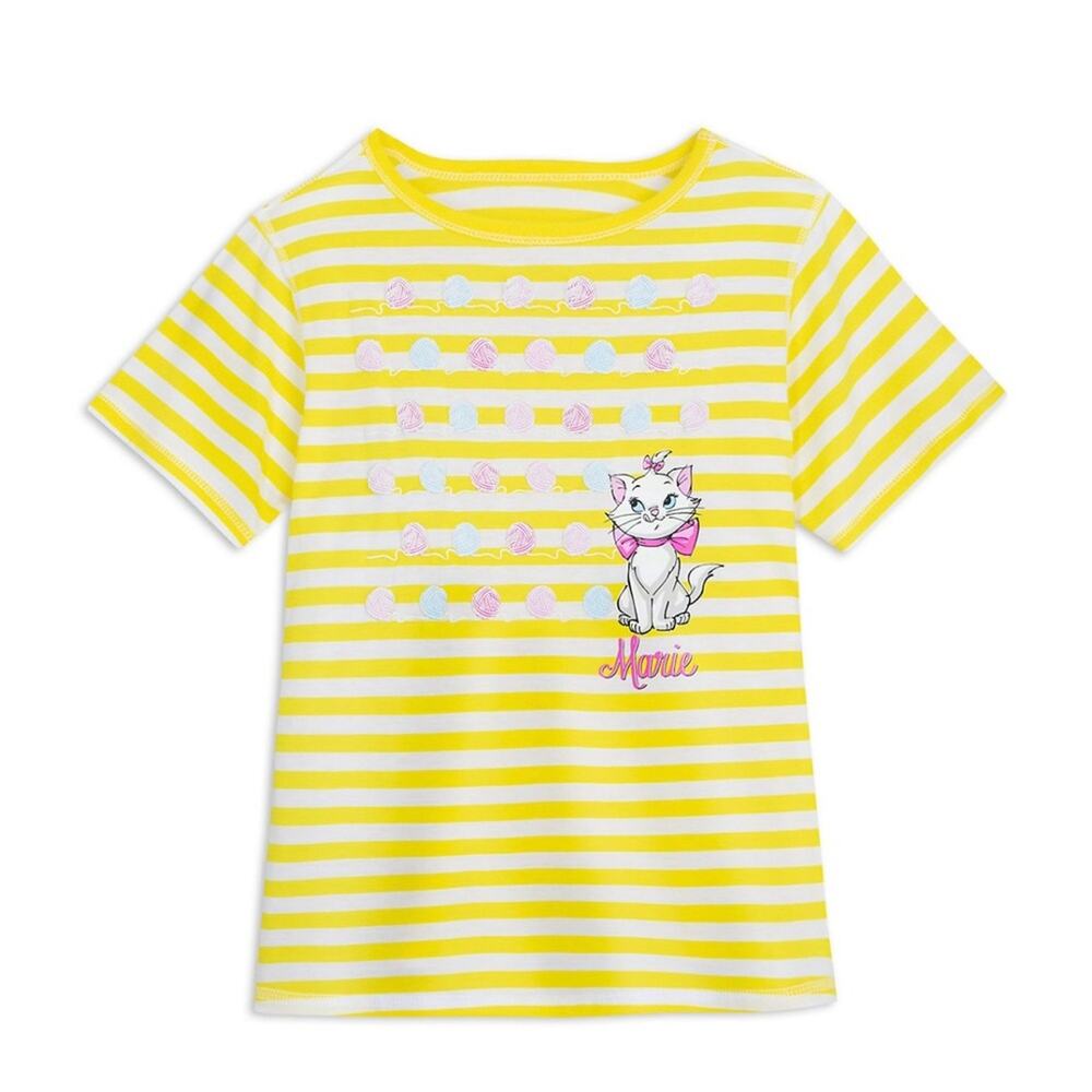 NWT Disney Parks Marie Cat Yarn Ball Aristocats Sensory Tee Sz K-XL (14) / W-M